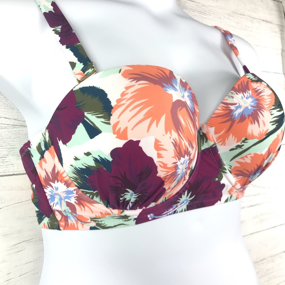 A’Beautiful Soul Floral Push-up Bikini Top